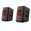 ΗΧΕΙΑ SONIC GEARS USB POWERED QUAD BASS SPEAKERS 2,0 BLACK FESTIVE RED